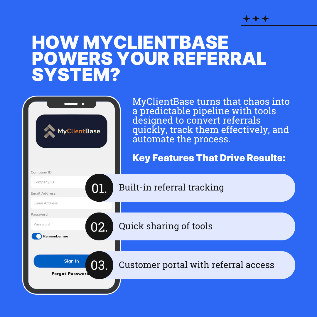 How MyClientBase Powers Your Referral System?