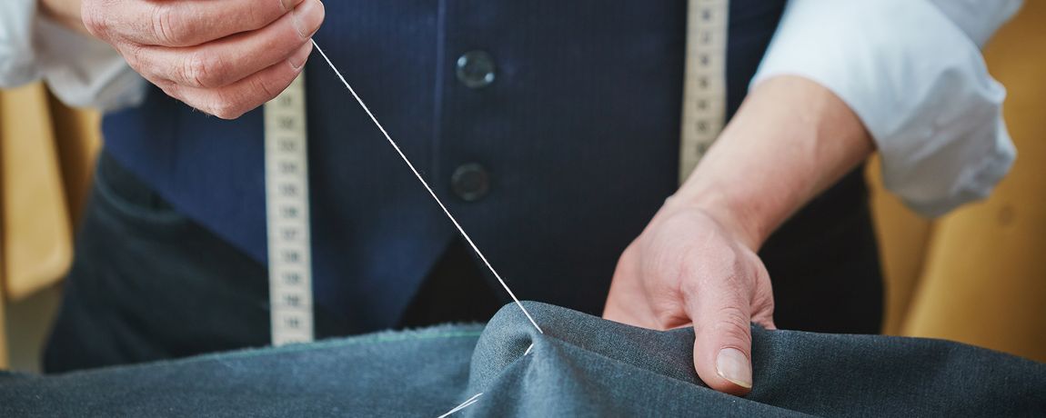 Professional altering the clothing 
