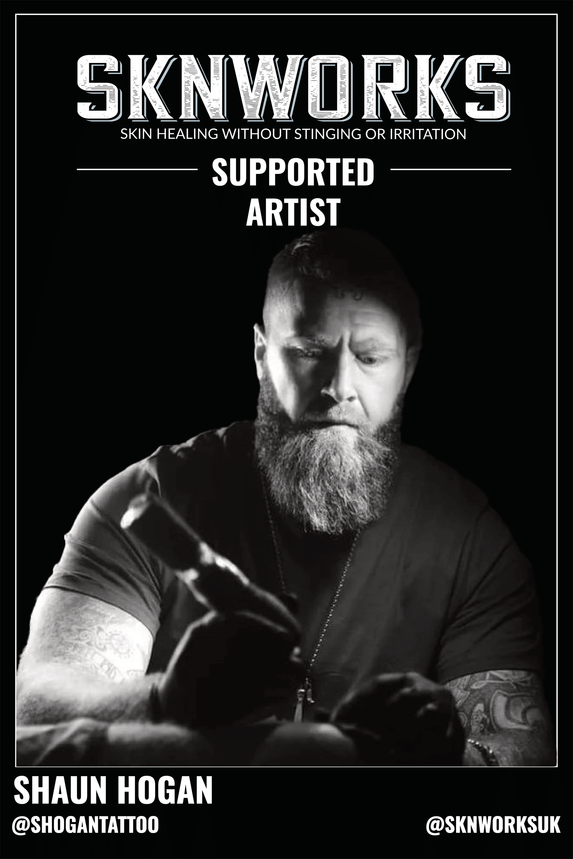 Shaun hogan is a supported artist for skinworks
