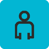 Gray excavator icon on a blue background.