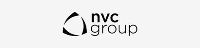 NVC group logo with a black triangular design and the text 