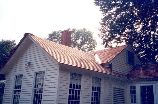 Installed roof of a residence in New Milford, CT