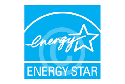 Energy Star logo: Blue square with 