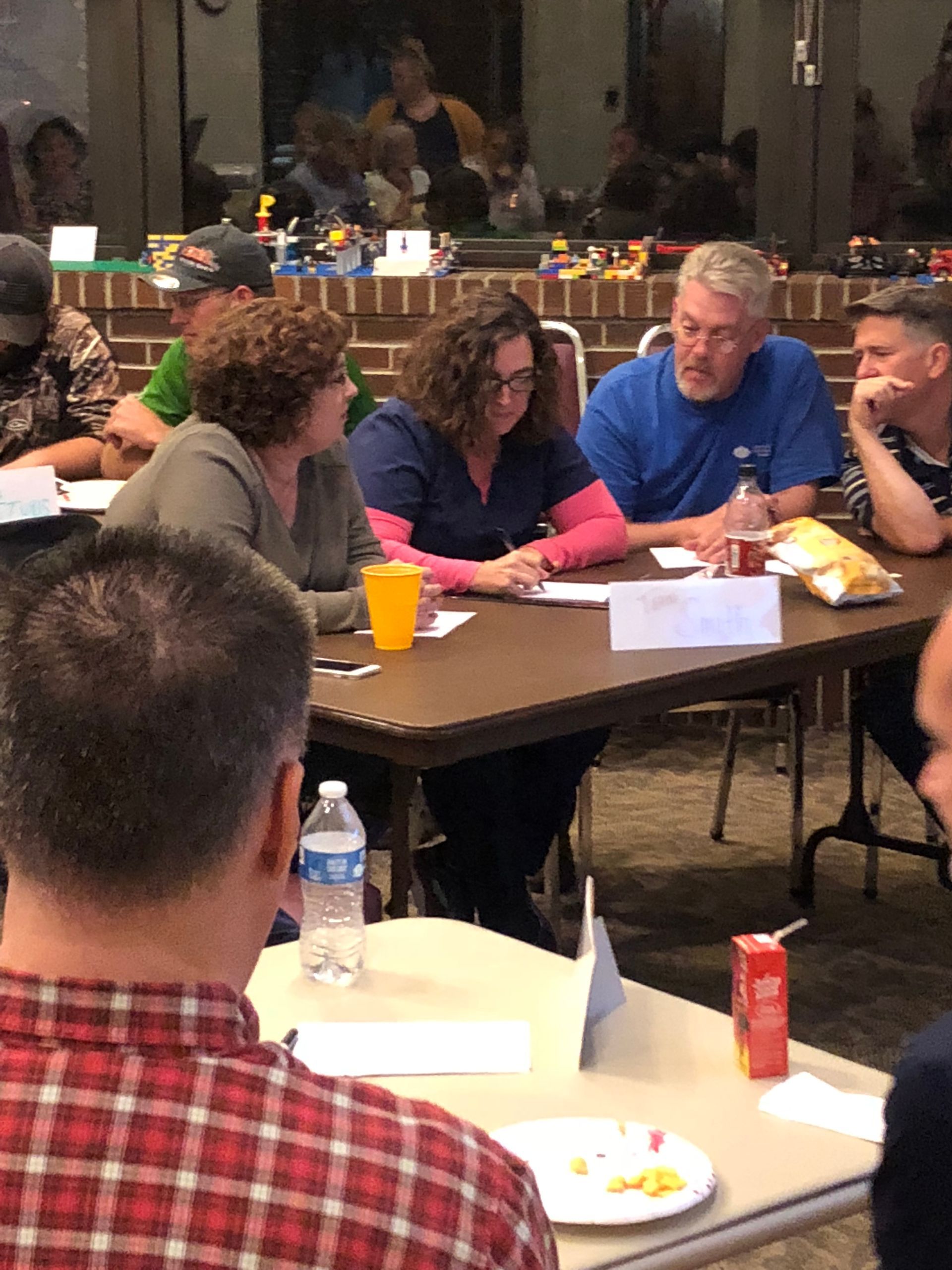 Smoky Bear visits the library
