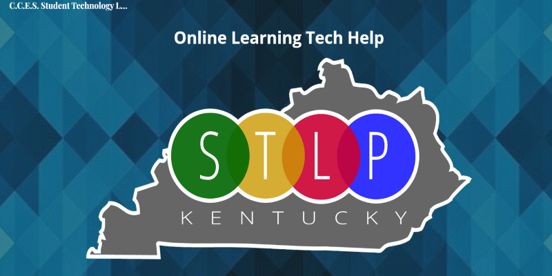 A map of kentucky with the words stlp kentucky on it