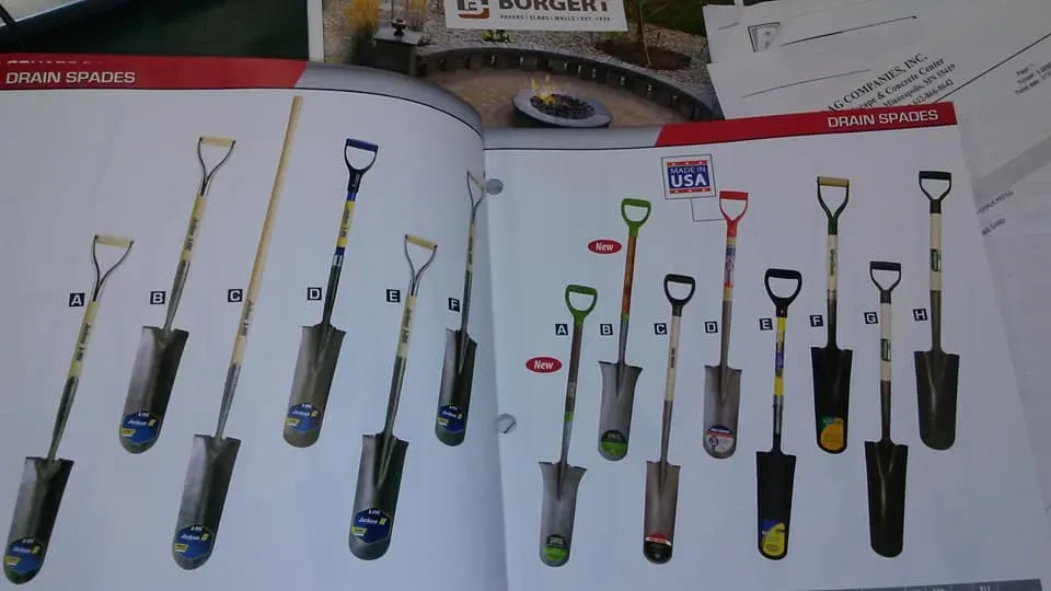 Ames Trenching Shovels — Minneapolis, MN — Landscape & Concrete Center