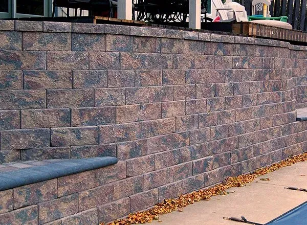 Straight Face Retaining Wall — Minneapolis, MN — Landscape & Concrete Center