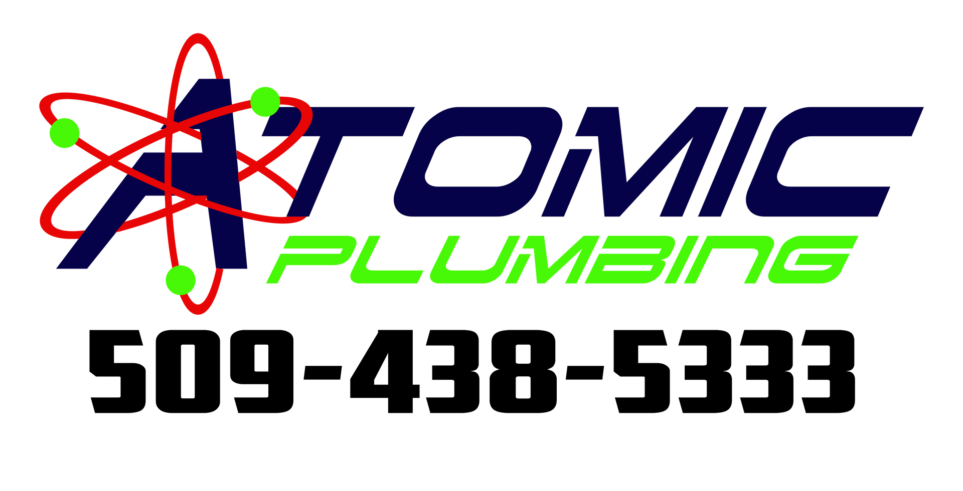 Atomic Plumbing Services Business Logo