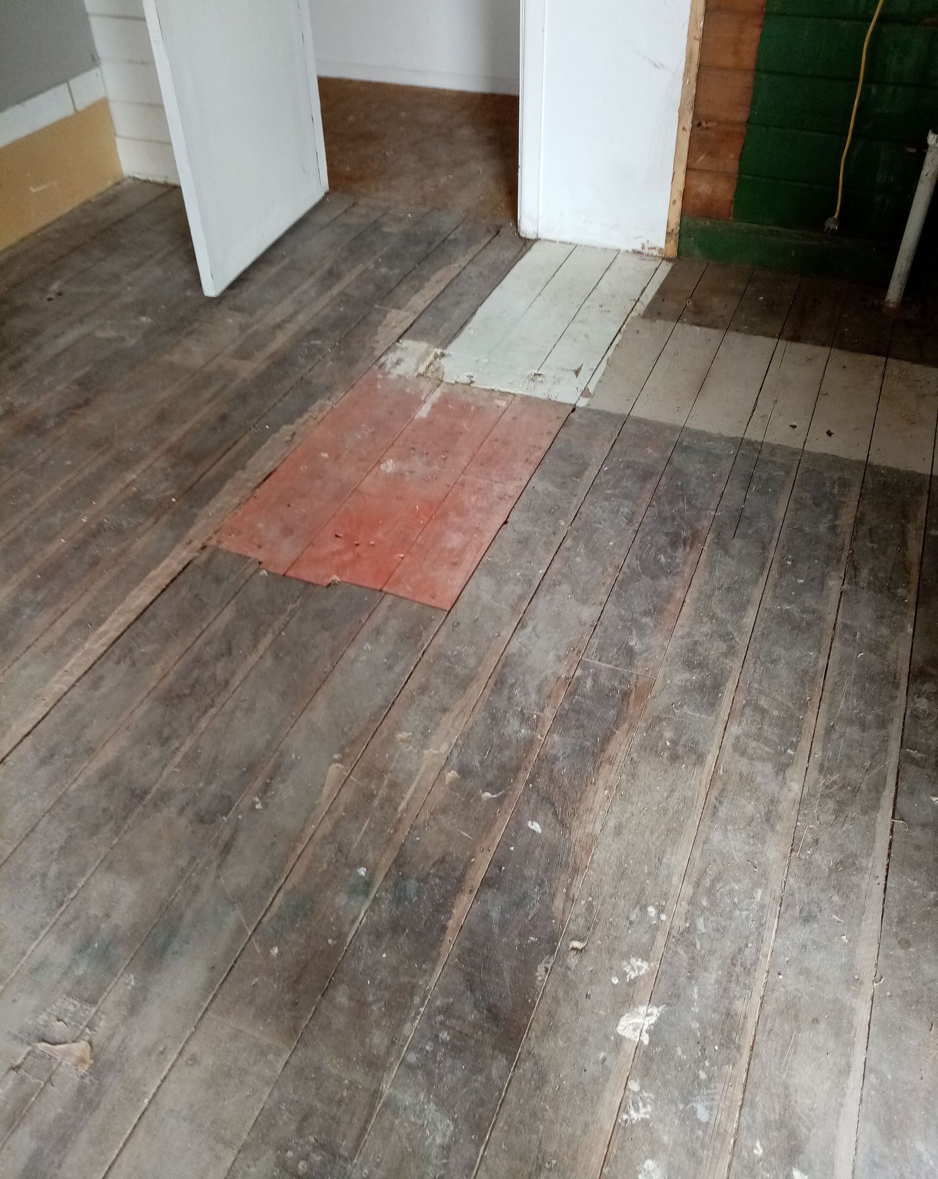 Mighty Bull Floor Sanding pine floor before image
