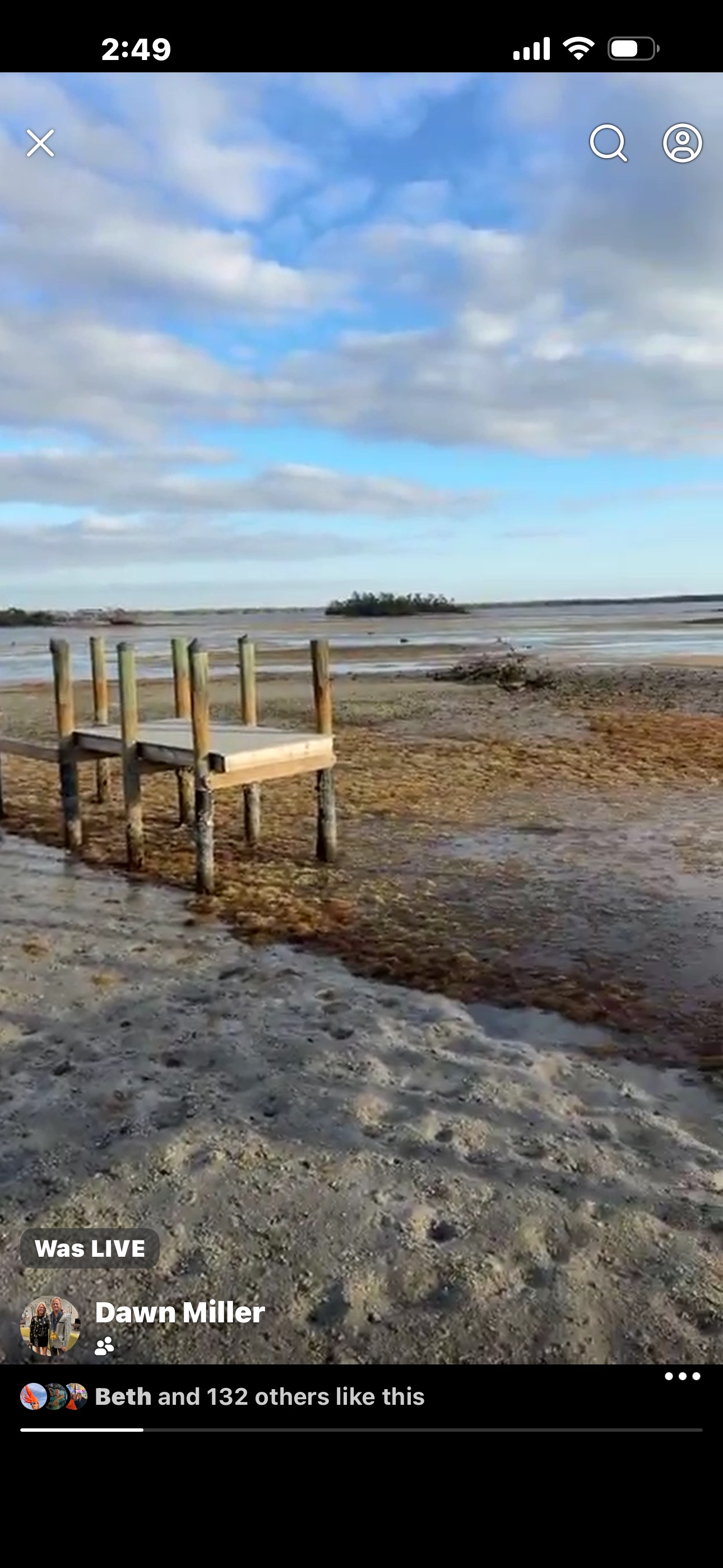 Low tide in the bay of Ft Myers Beach