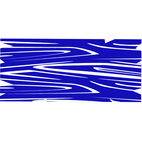 A blue and white striped pattern on a white background.