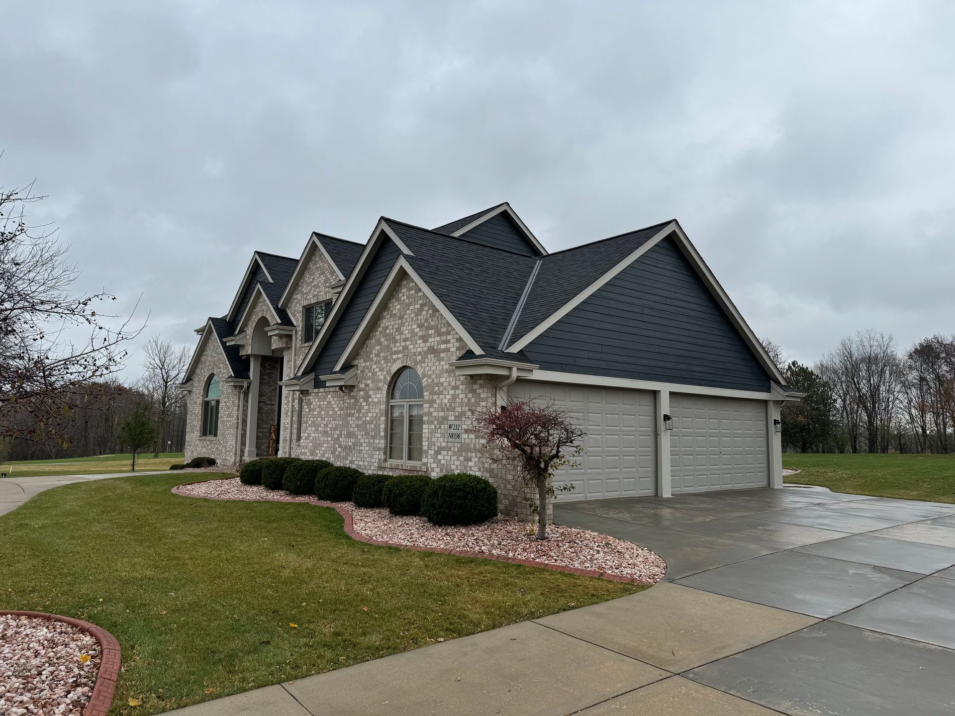 newly sided house in Janesville, Wisconsin