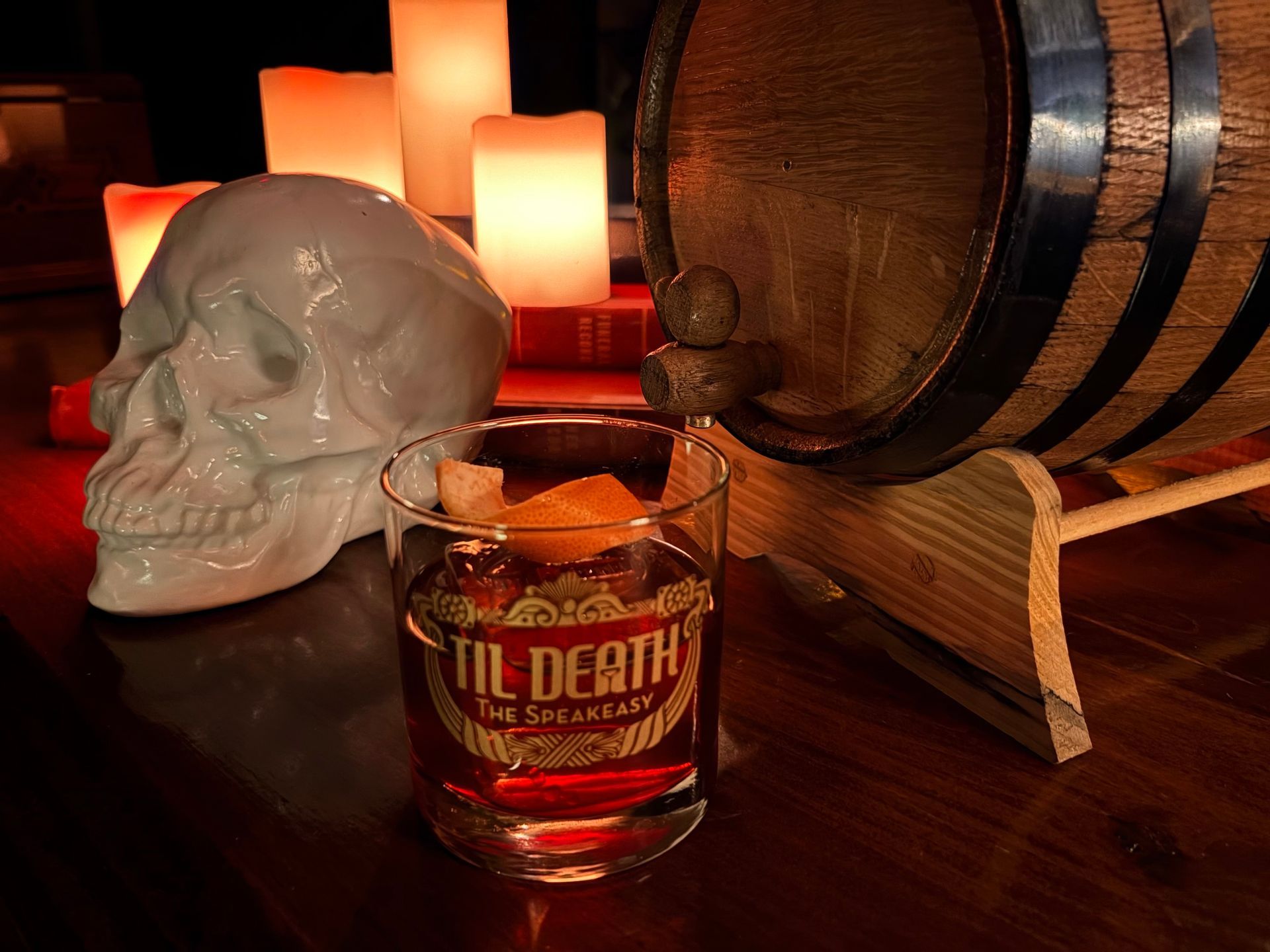 Til Death Old Fashioned Glass
