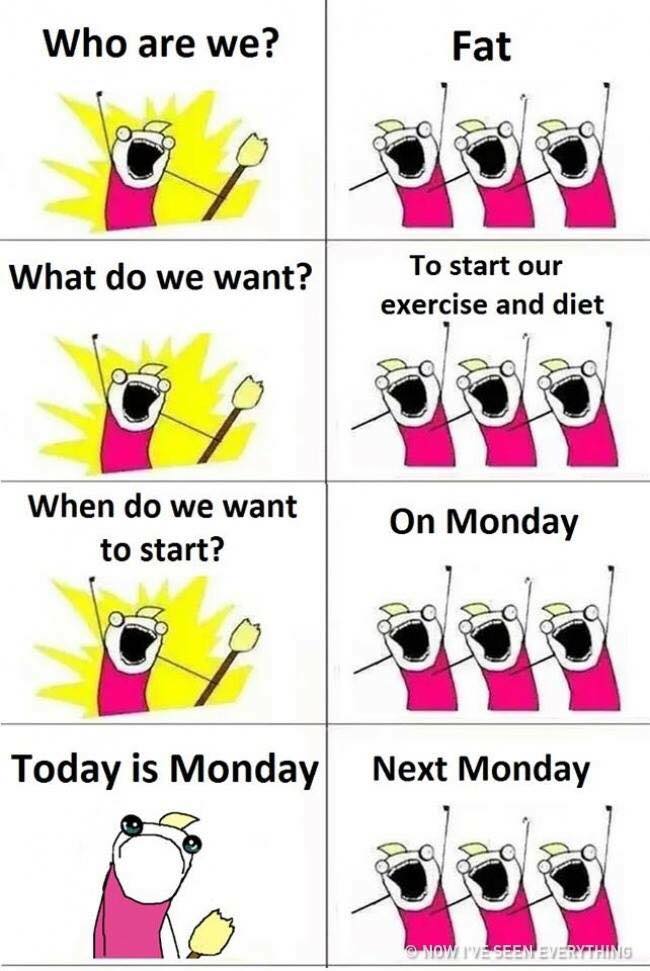 Monday The Only Day A Diet Can Begin