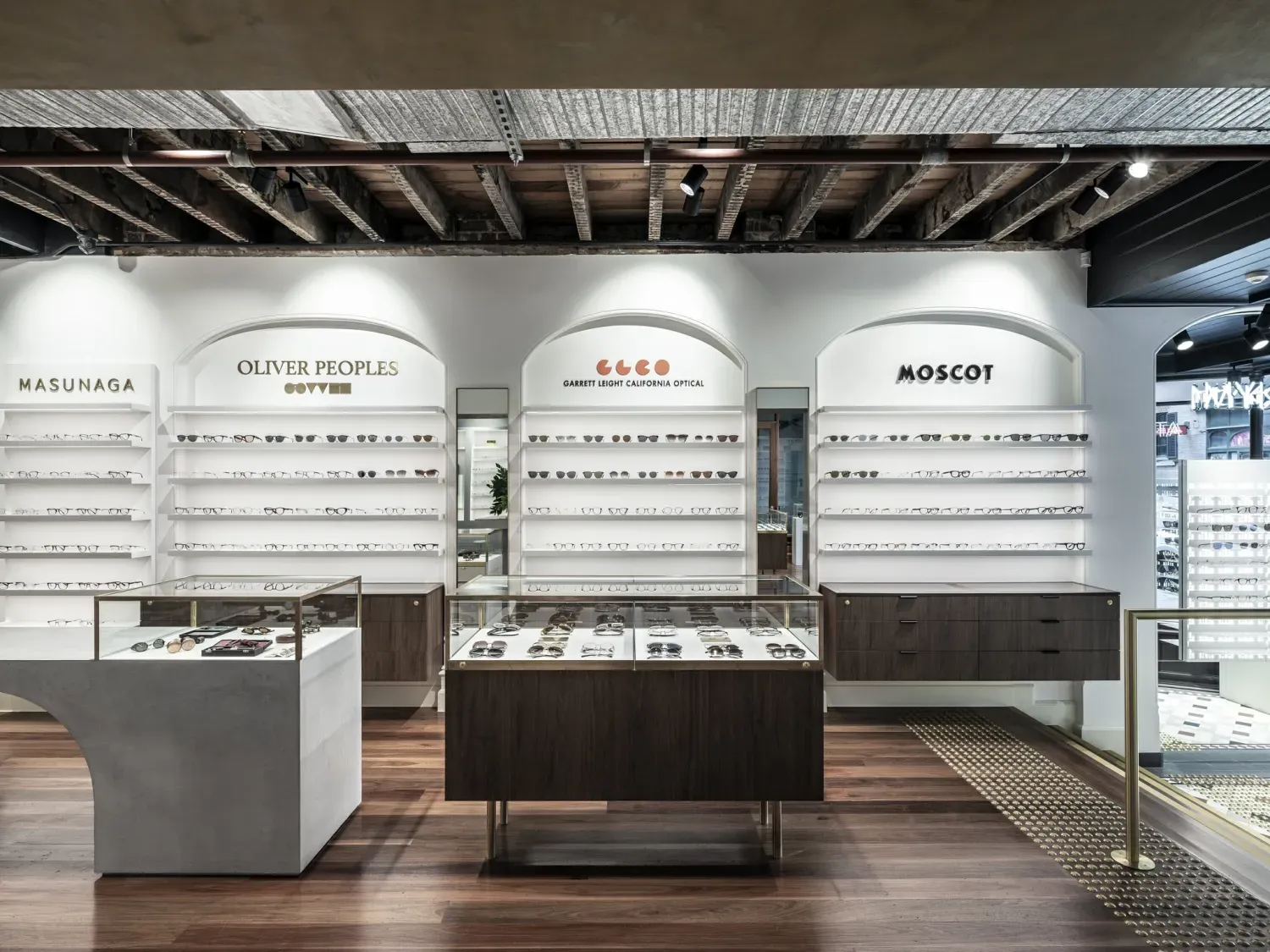 A store filled with lots of glasses on display.