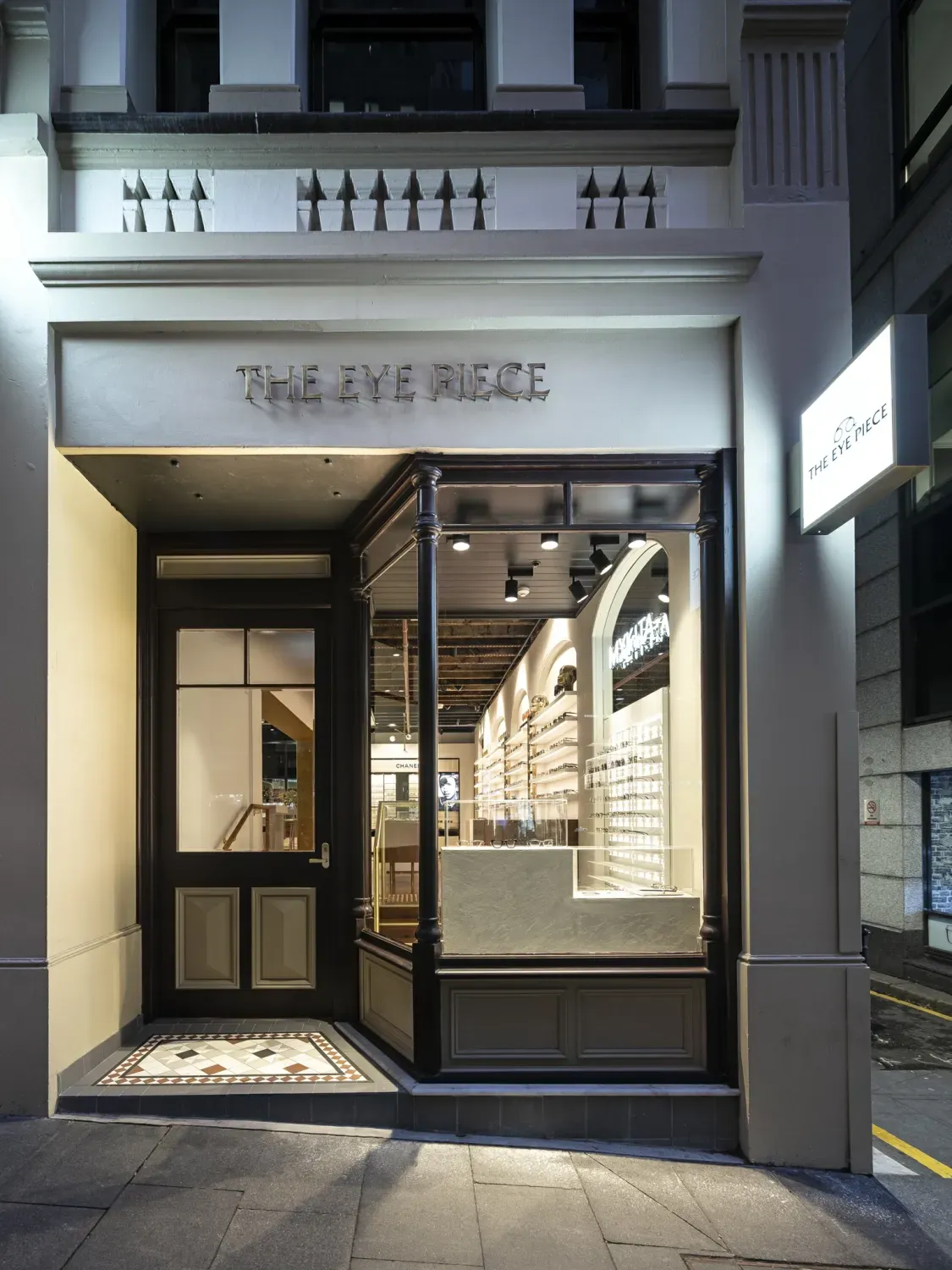 The front of a store called the eye piece