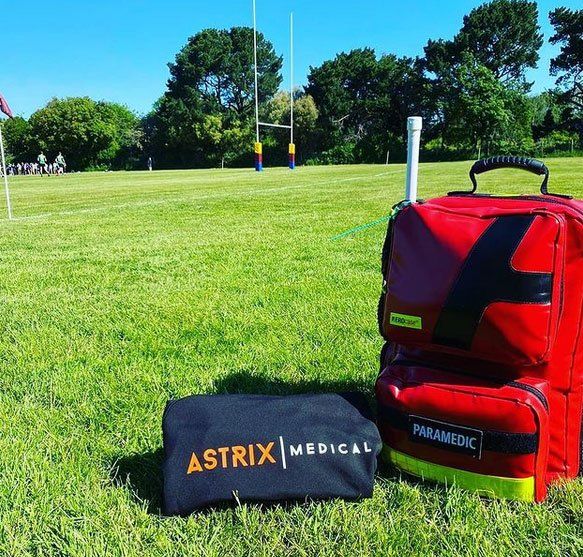 Astrix Medical bags on grass
