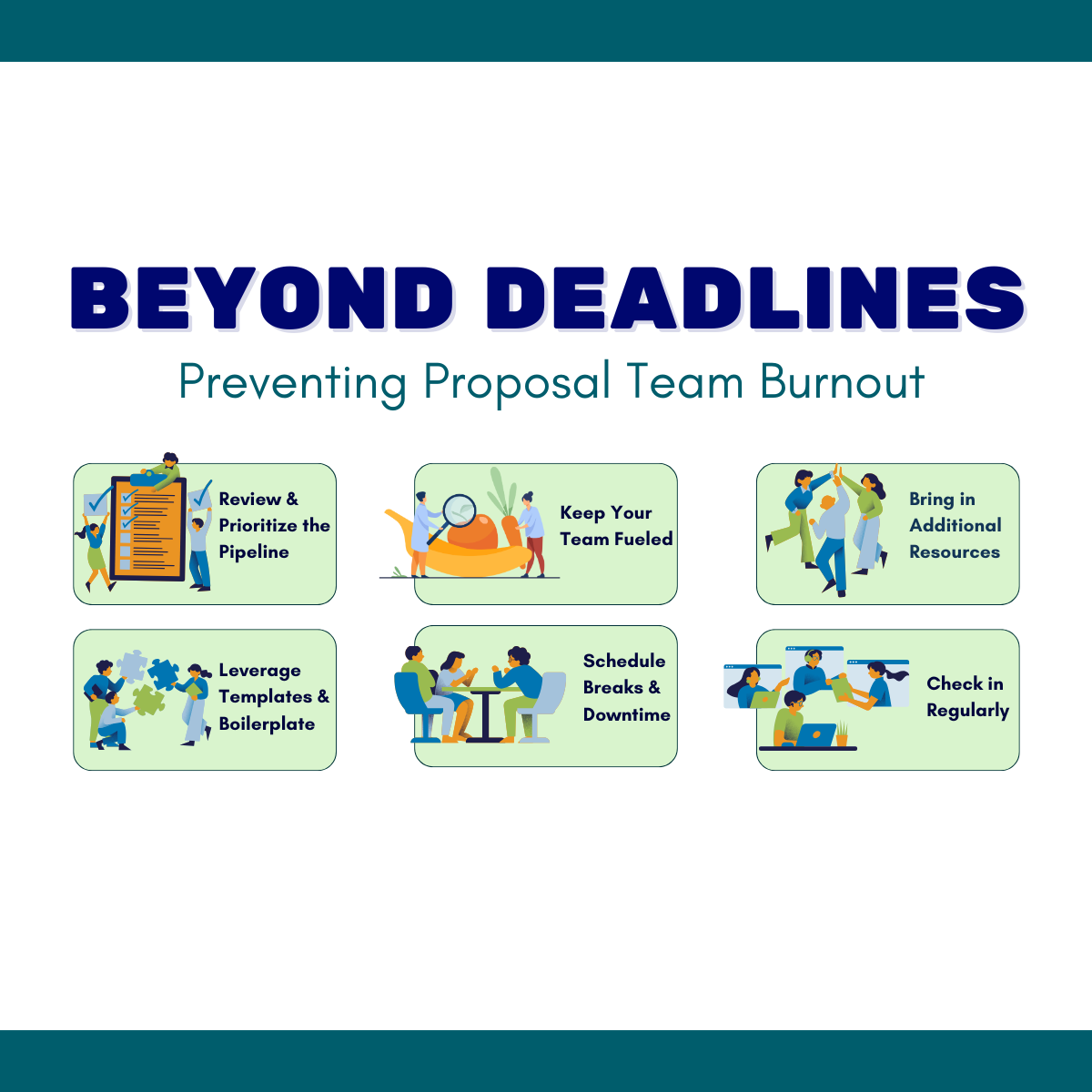 ways to prevent proposal team burnout