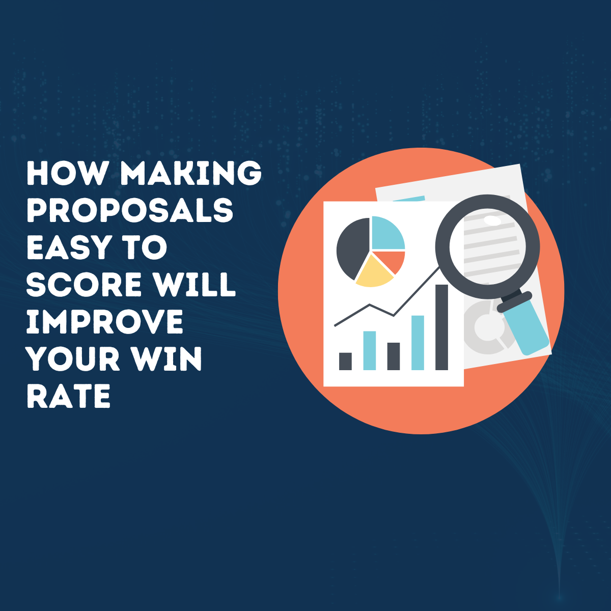 graphs with upward trend and text