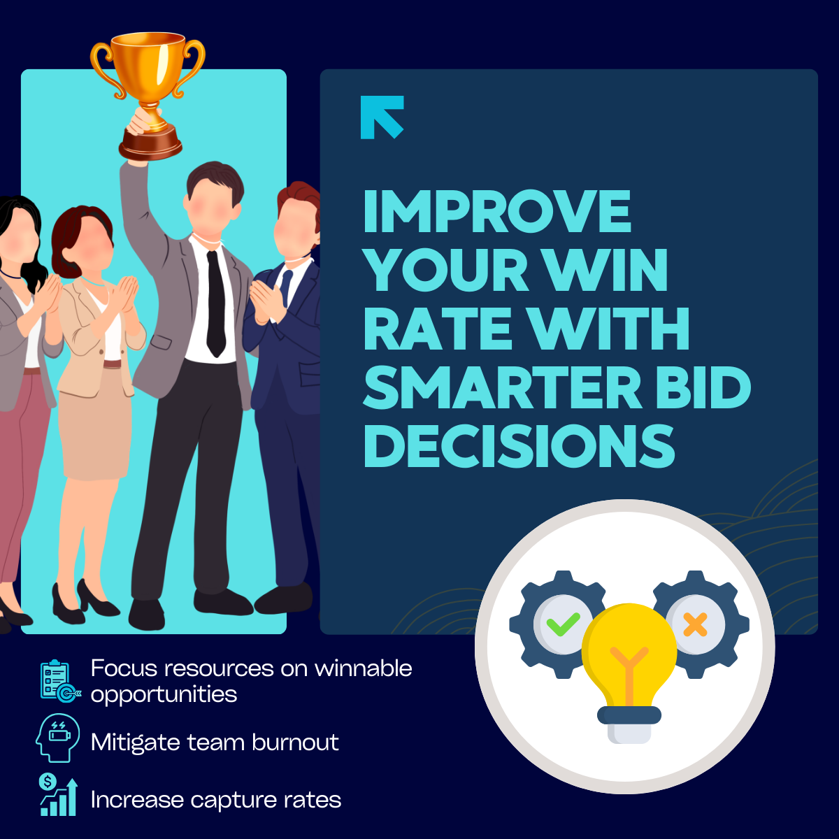 team celebrating a proposal win