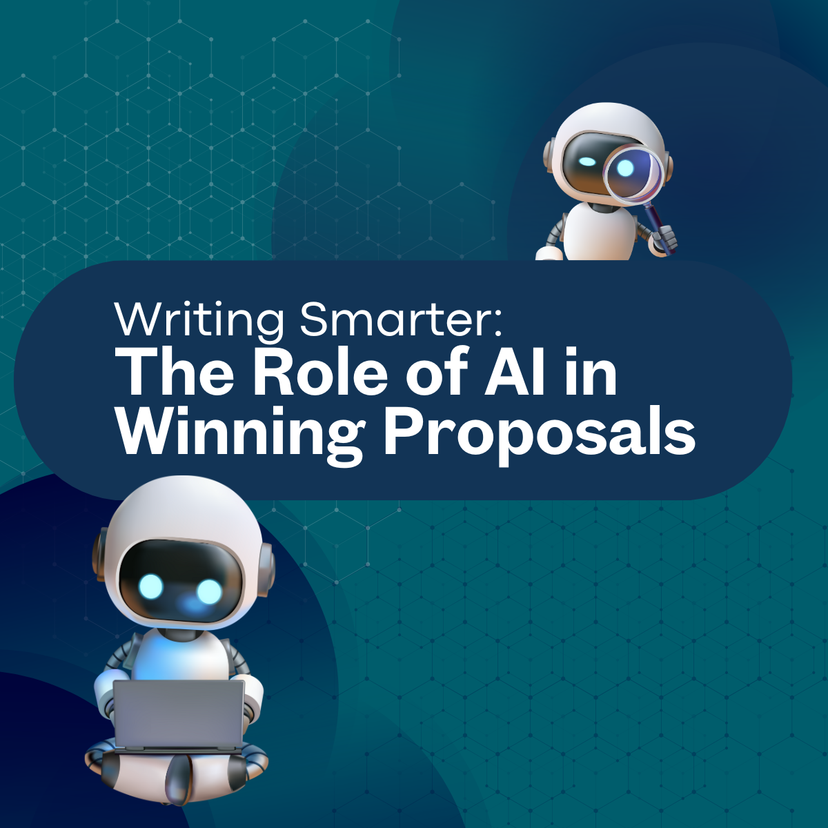 AI robot writing proposal content