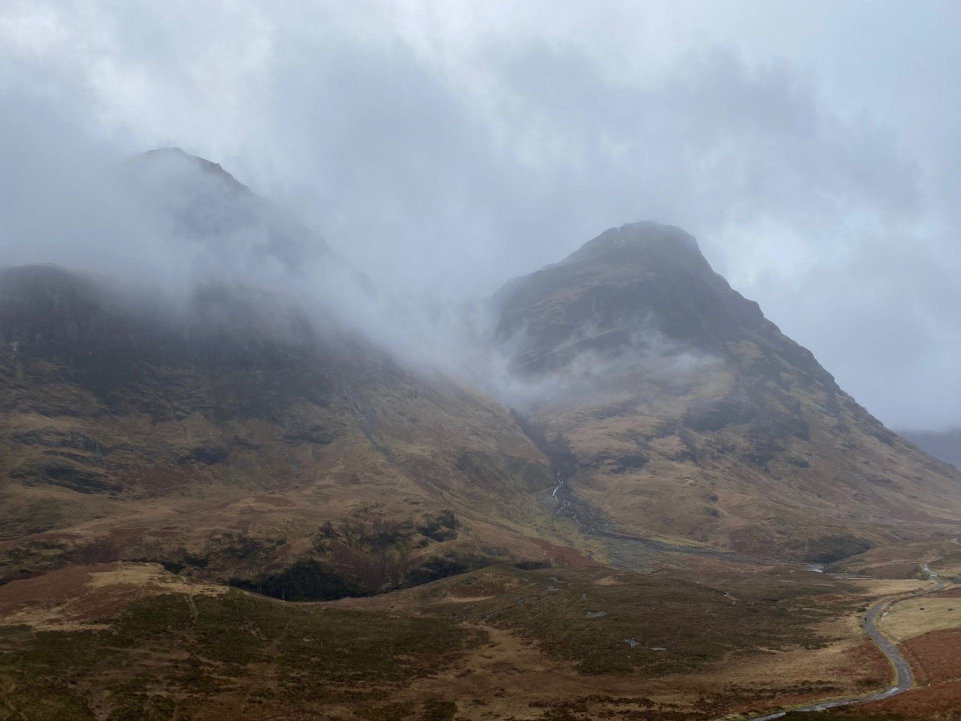 Foto van de bergen in Schotland