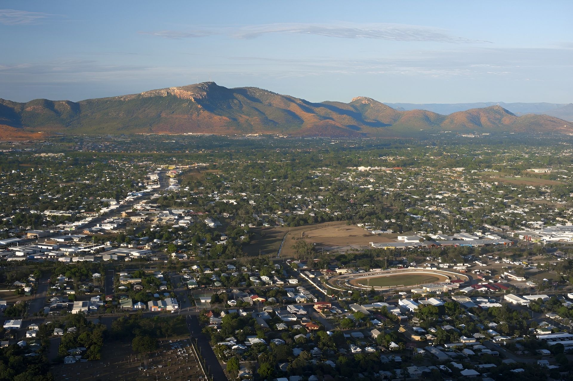 Aerial View of a Town Nestled in a Valley — FNQ Cleaning Services in Mount Sheridan, QLD