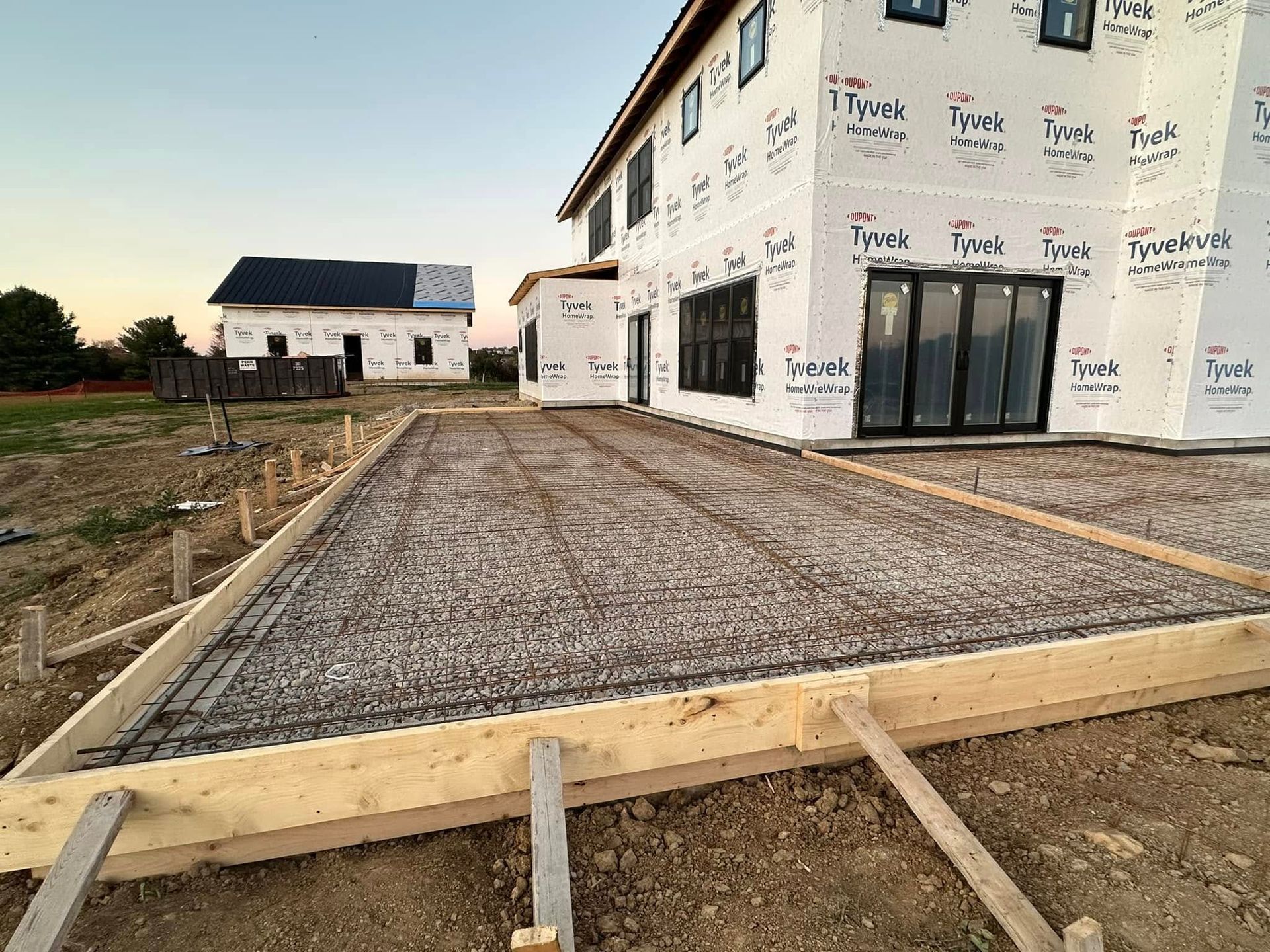 concrete pad