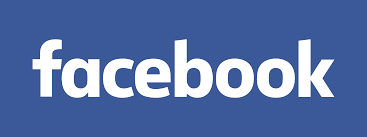 Il logo di facebook è su sfondo blu