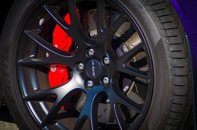 Car Wheel With Black Tire And Five Double Spokes — Garden Cove, CA — Jr Wheel Inc