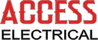 The logo for access electrical is red and black on a white background.