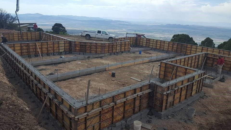 Retaining Walls — Foundation at the Lot in Kanarraville, Utah