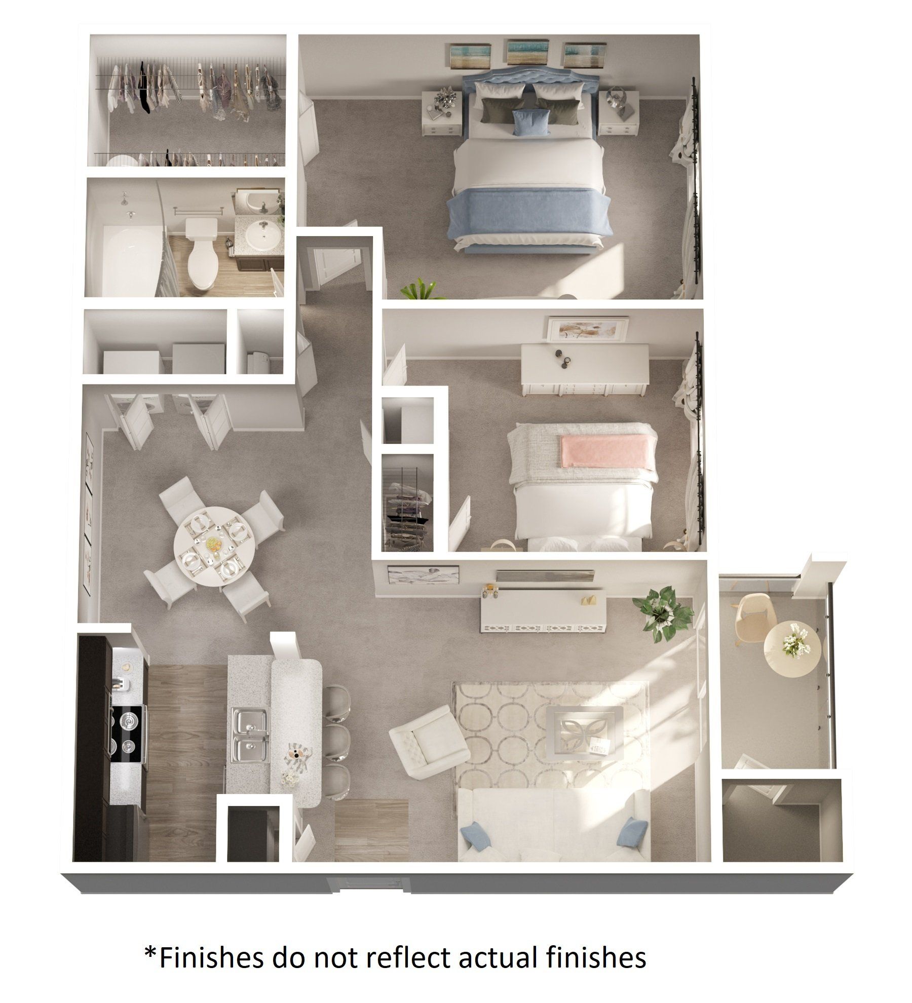 2 Bedroom | 1 Bath | 875 SF