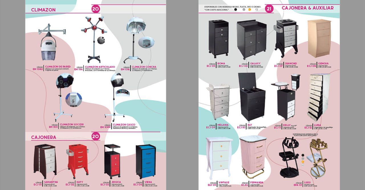 Hay muchos tipos diferentes de gabinetes en este folleto.