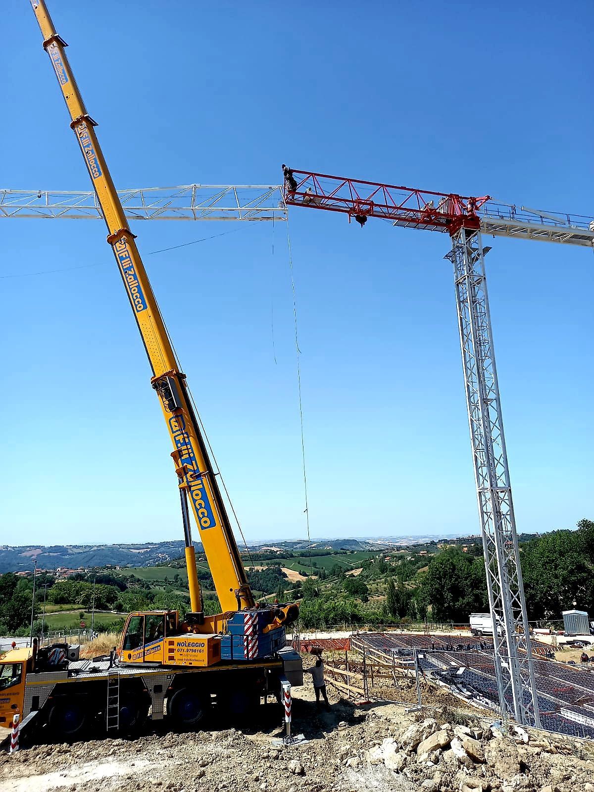montaggio gru