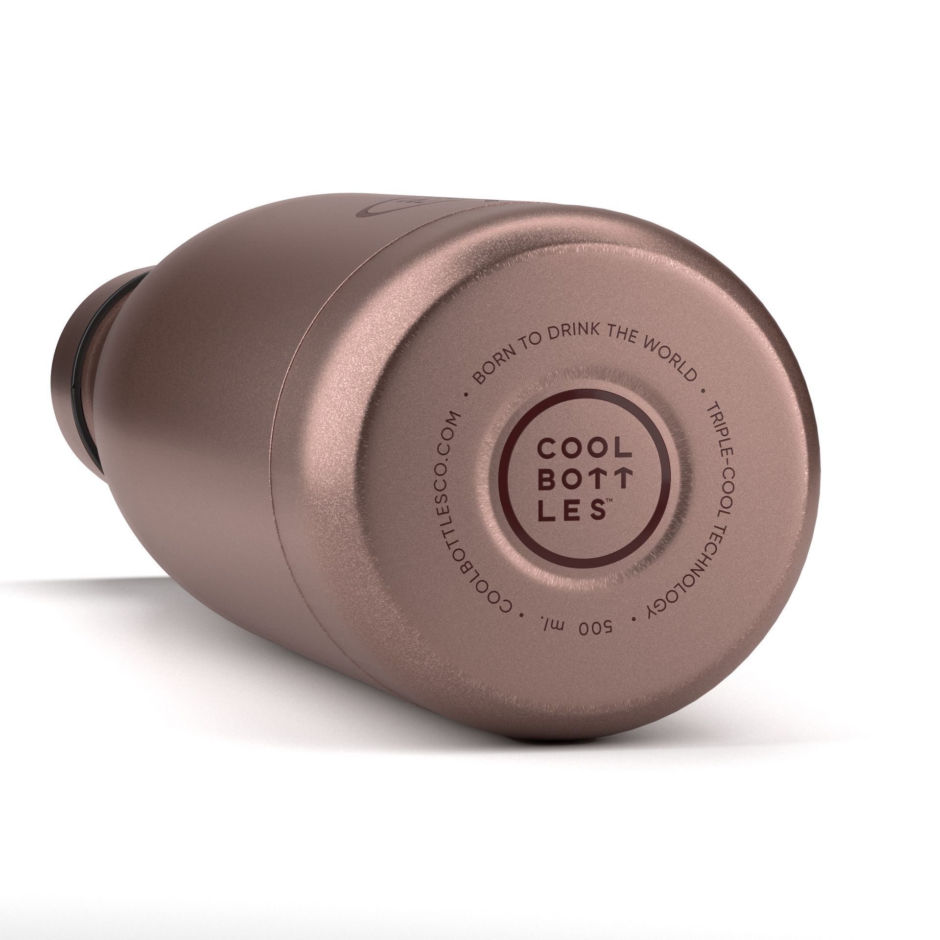 Fundo da garrafa térmica metallic rose da Cool bottles