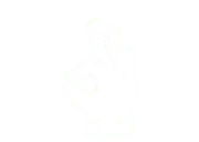 Icon de self-love com uma mão, sem fundo