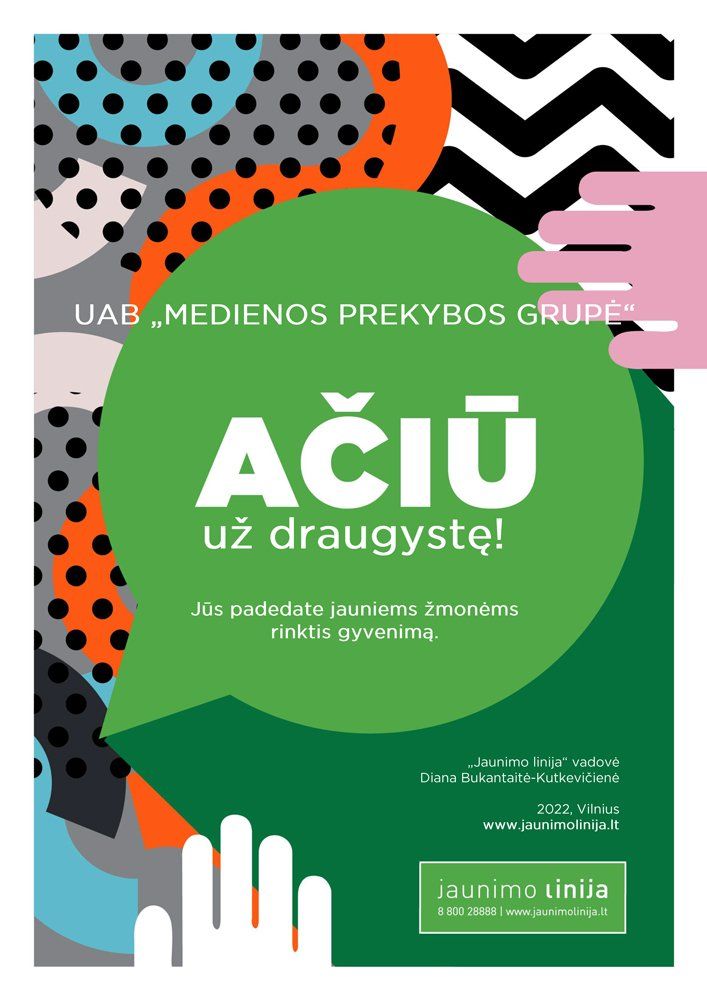 jaunimo linija padėka