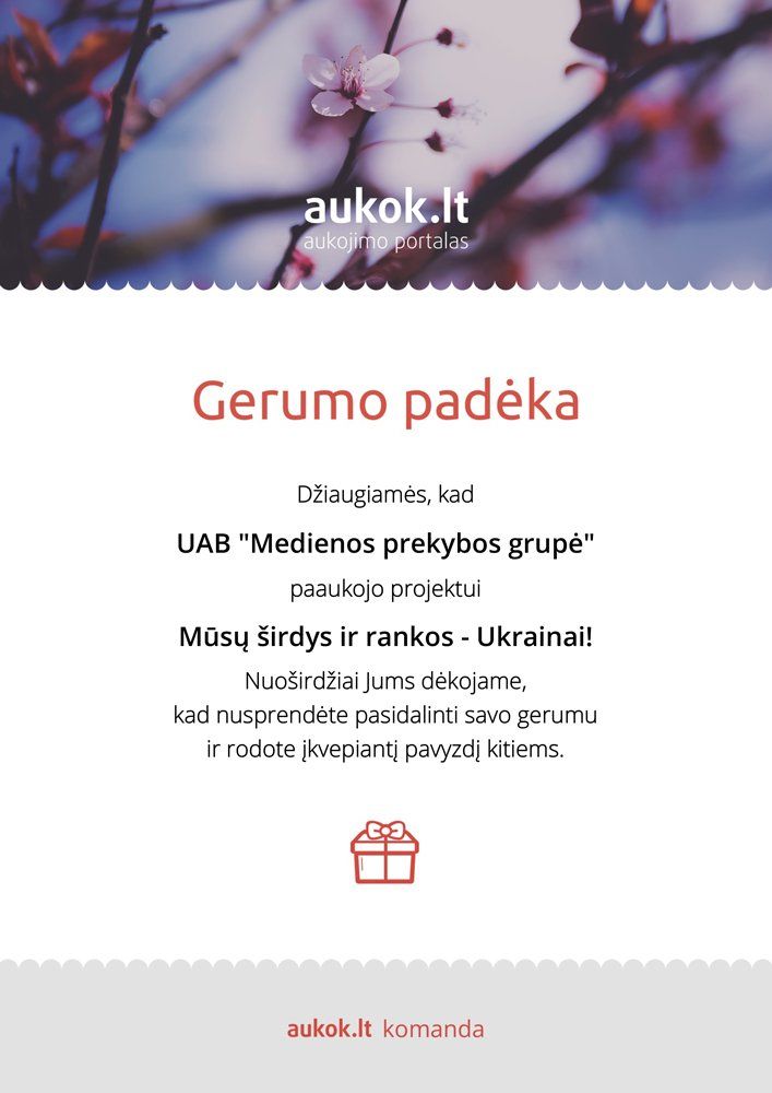 gerumo padėka