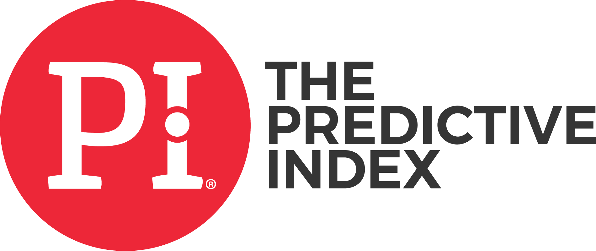 The logo for the predictive index is in a red circle.