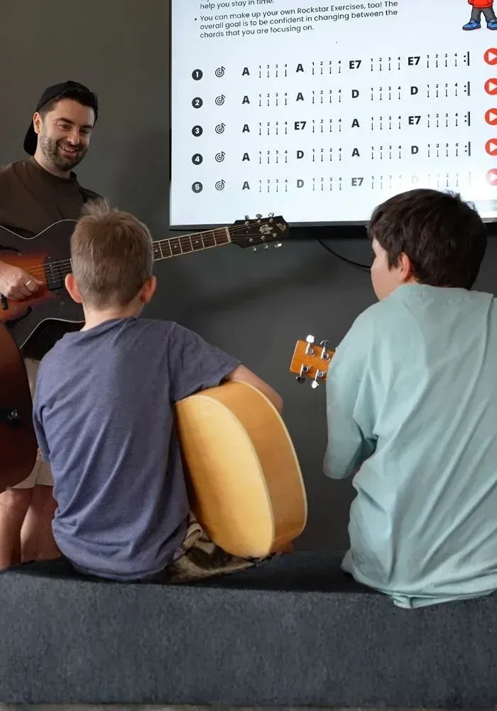 ScoreMusic guitar lesson workflow