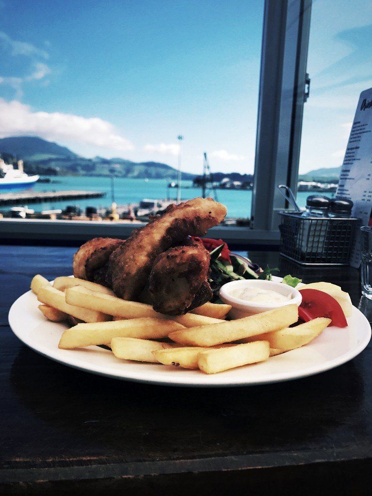 fish and chips Christchurch - Fishermans Wharf Lyttelton