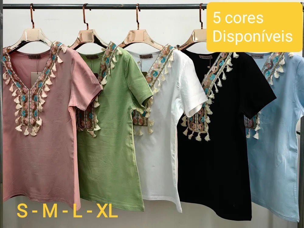 Túnicas, Tshirts, calças, Saidas de praia,Toalhas, Cuecas,Meias e Soutiens. Uma vasta gama de vestuário para si.