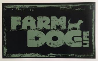 A green, distressed-style graphic on a black background reads