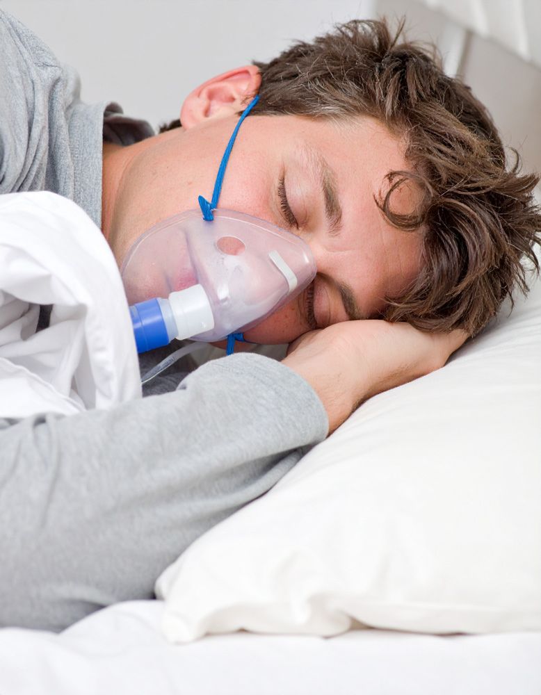 Man experiencing sleep apnea in Meridian, ID