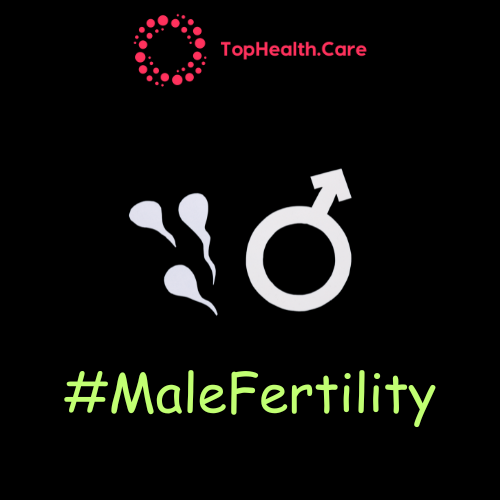 White male symbol and sperm on black background with 