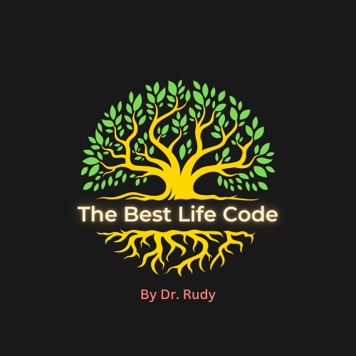 Logo: Yellow tree with green leaves, roots, and text 