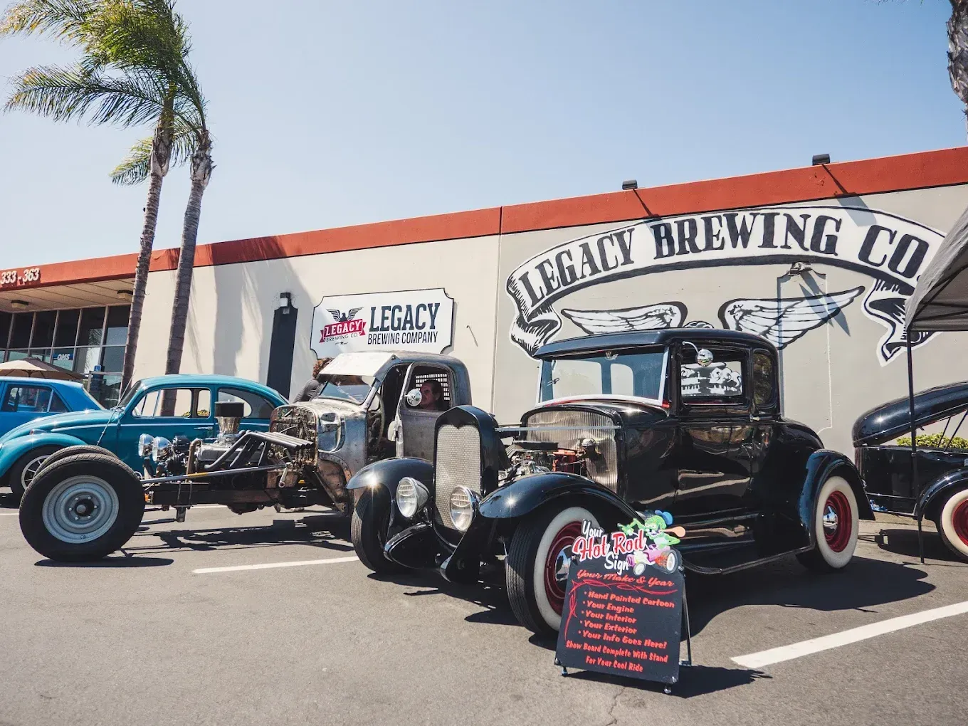 Classic Cars Outside of Auto Shop | Oceanside Motorsports Inc.