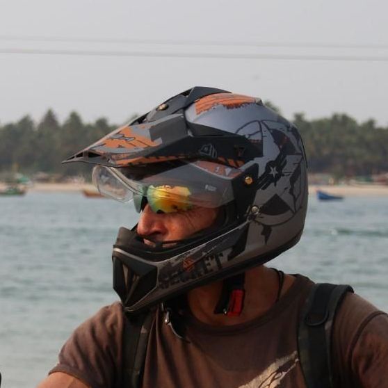 Sunset ride in Goa during motorcycle adventure tour
