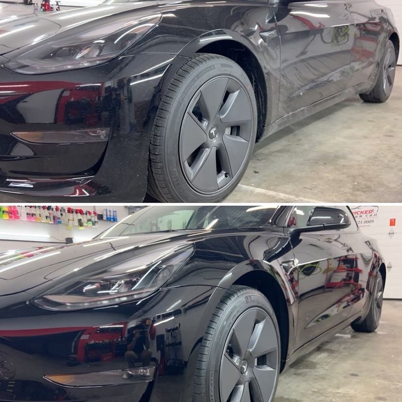 Tesla, ceramic coating, exterior, auto detail